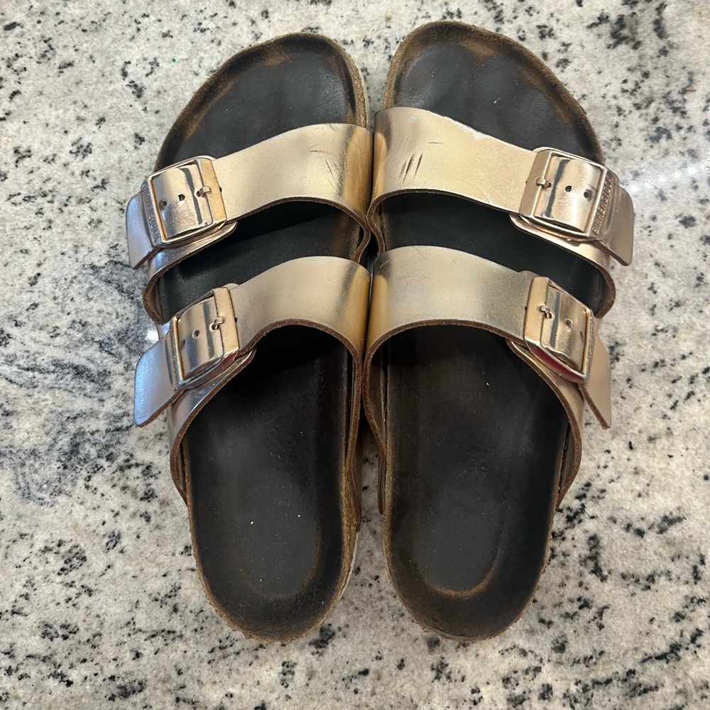 Rose gold Birkenstocks size 39 regular width